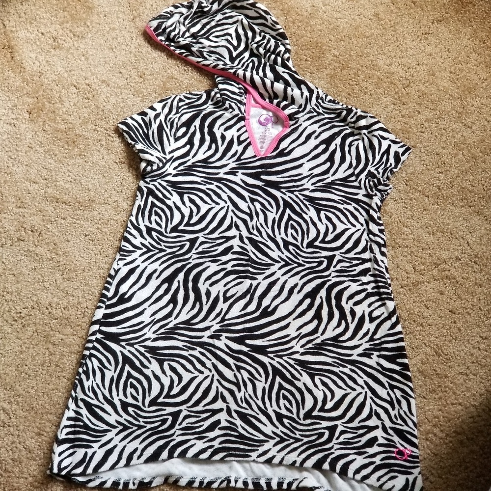 🔴4/20 Girls Hooded swimwear coverup towel dress